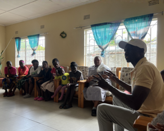samuel matate visits orphanage